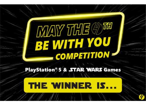Here is the lucky winner of our May the 4th Be With You Competition