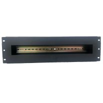 3RU Rack Mount DIN Rail Panel Bracket with Cover