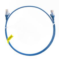 1.5m Cat 6 Ultra Thin LSZH Pack of 10 Ethernet Network Cable. Blue