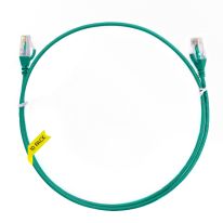 2.5m Cat 6 Ultra Thin LSZH Pack of 10 Ethernet Network Cable. Green