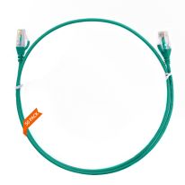 0.15m Cat 6 Ultra Thin LSZH Pack of 50 Ethernet Network Cable. Green