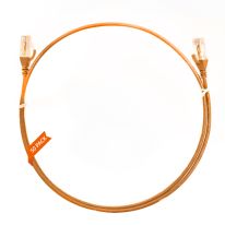 1m Cat 6 Ultra Thin LSZH Pack of 50 Ethernet Network Cable. Orange