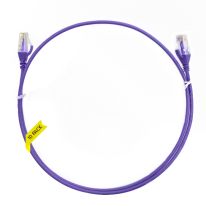 2m Cat 6 Ultra Thin LSZH Pack of 10 Ethernet Network Cable. Purple