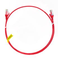 2m Cat 6 Ultra Thin LSZH Pack of 10 Ethernet Network Cable. Red