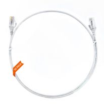 0.15m Cat 6 Ultra Thin LSZH Pack of 50 Ethernet Network Cable. White
