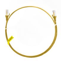 0.5m Cat 6 Ultra Thin LSZH Pack of 10 Ethernet Network Cable. Yellow