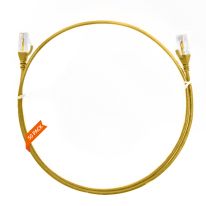 2m Cat 6 Ultra Thin LSZH Pack of 50 Ethernet Network Cable. Yellow