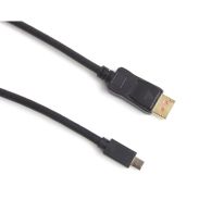 2m DisplayPort Male to Mini DisplayPort Male Cable: Black