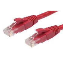 1m Cat 5E RJ45 - RJ45 Network Cable Red