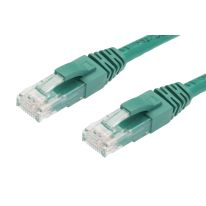 0.25m Cat 5E RJ45 - RJ45 Network Cable: Green1