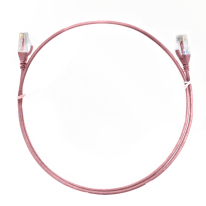 0.15m CAT6 Ultra Thin LSZH Ethernet Network Cable | Pink