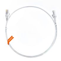 0.25m Cat 6 Ultra Thin LSZH Pack of 50 Ethernet Network Cable. White