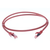 1.5m Cat 6A S/FTP LSZH RJ45-RJ45 Network Cable: Red