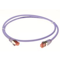 2m CAT6A S/FTP LSZH Ethernet Network Cable | Purple