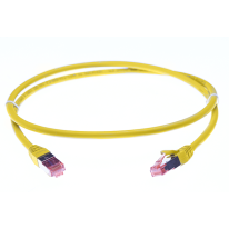 0.25m Cat 6A S/FTP Patch Lead Yellow