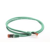 0.5m Cat 6A S/FTP LSZH RJ45-RJ45 Network Cable: Green
