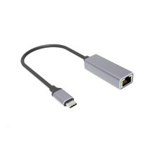 20cm USB 3.1 Type-C Male to Female Ethernet Adapter