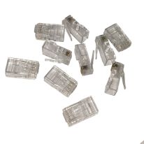 Cat 6 8 Position RJ45 One-Piece Modular Crimp Plug | Stranded | 10 Pack