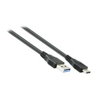 5M USB 3.0 Type-C AM-CM Active Extension Cable Black | 28+24AWG Supports 5Gbps