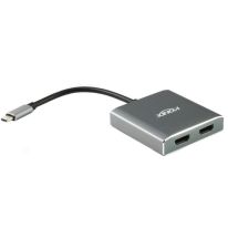 USB 3.1 Type-C Male to Dual HDMI® Converter | 20cm