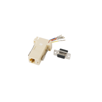 RJ45F to DB9F Adaptor - Re-wireable