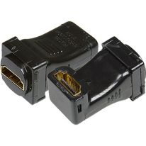 HDMI to HDMI Right Angle Coupler Insert Black