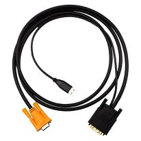 4Cabling 1.8M KVM VGA-DVI Convert Digital Signal Cable