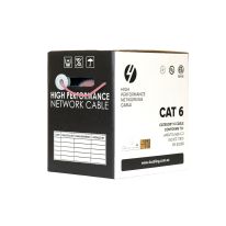 CAT6 Ethernet 305m Cable Reel Box. Solid Conductor. Pink
