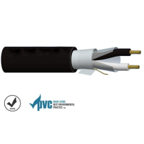 Multi-Pair 7/0.30 1 Pair Screened PVC Cable | 500m Black 