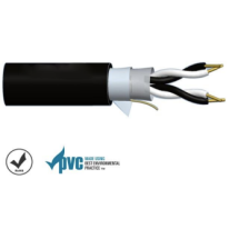 Multi-Pair 7/0.30 2 Pair Screened PVC Cable | 500m Black 