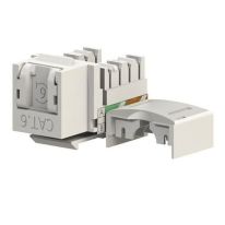 CAT6 RJ45 Keystone Jack with Shutter 90°