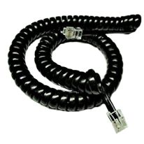 3m Handset Curly Cord | 4P4C BLACK