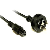 IEC C5 Clover Leaf Style Appliance Power Cable Black 2M