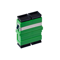 SC/APC OS1/OS2 Singlemode Through Coupler Flangeless Duplex | Green