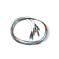 Fibre Pigtail ST OS1/ OS2 Singlemode 2m - 6 Pack Rainbow