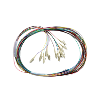 Fibre Pigtail LC OM4 Multimode 2m - 12 Pack Rainbow. Backward Compatible With OM3