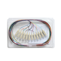 Fibre Pigtail SC OM4 Multimode 2m - 12 pack Rainbow. Backward Compatible With OM3