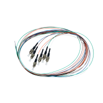 Fibre Pigtail LC OM4 Multimode 2m - 6 Pack Rainbow