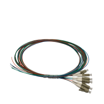 Fibre Pigtail LC OM4 Multimode 2m - 6 Pack Rainbow