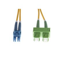 2m LC-SC/APC OS1 Singlemode Fibre Optic Duplex Patch Lead