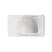 Bullnose Wall Plate: White
