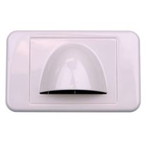 Bullnose LOW PROFILE Wall Plate: White