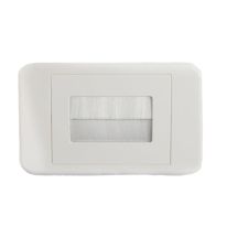 Brush Wall Plate - White