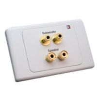 Speaker Binding Post Wall Plate with RCA