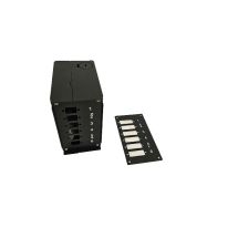 DIN-Rail FOBOT / Splice Distributor with Metal Casing For DIN-Rail | Black
