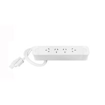 PACE 186102 | Pace 45 - 4 x GPO only with 800mm Lead to J Coupler and Desk Bracket | White