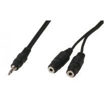 Stereo 3.5mm Jack Y Splitter Cable - 4Cabling