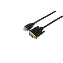 0.5m HDMI Male to DVI-D Dual Link Male | Black