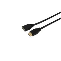 2m Premium High Speed HDMI® Extension Cable M-F | Supports 4K@60Hz as specified in HDMI 2.0
