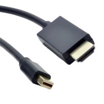 1.5m Mini DisplayPort Male - HDMI Male Cable: Black